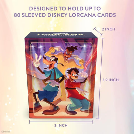 Disney Lorcana TCG Set 9: Fabled - Goofy, Max and Powerline Deck Box