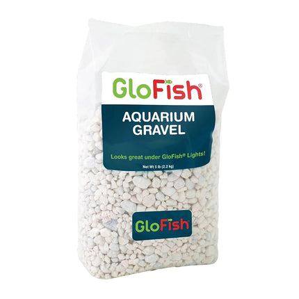 GloFish aquarium Gravel 5 Pounds, White, Complemen
