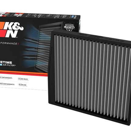 K&N Cabin Air filter compatible with Volvo S60/ S80/ C70/ V70/ XC70/ XC90 (VF2077), White