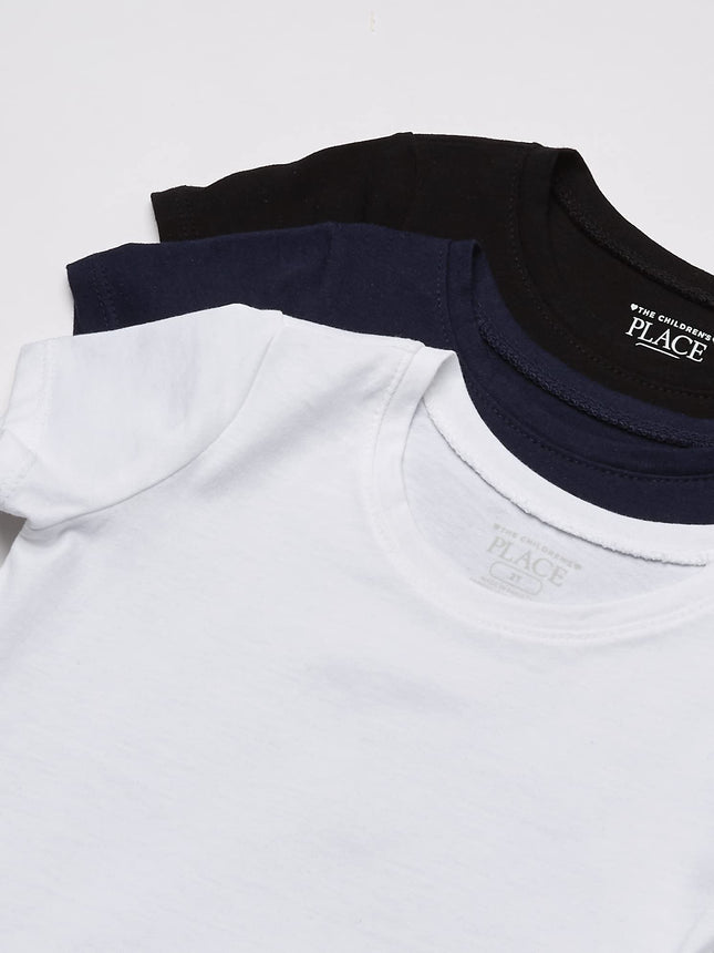 The Children's Place Toddler Girls Basic Layering Tee 3-Pack, MULTI CLR, 5T