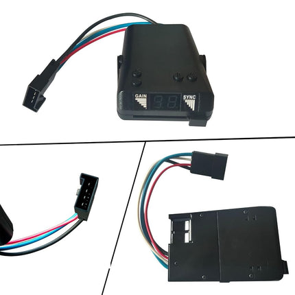 Brake Controller, Digital Electric Trailer Brake Controller Easily Control Trailers with 1-4 Axles, for Light-Duty and Occasional Towing (Time-Delay Trailer Brake Controller)