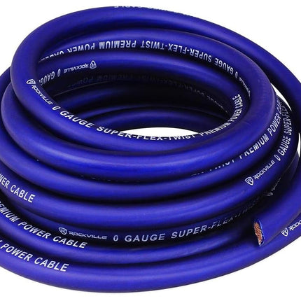 Rockville RWK01 0 Gauge Complete Car Amp Wiring Installation Wire Kit w/RCA's