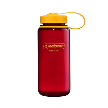 Nalgene Water Bottle - Lightweight Sustain Tritan BPA-Free Shatterproof Bottle for Backpacking, Hiking, Gym, 16 OZ, Wide Mouth, Laker