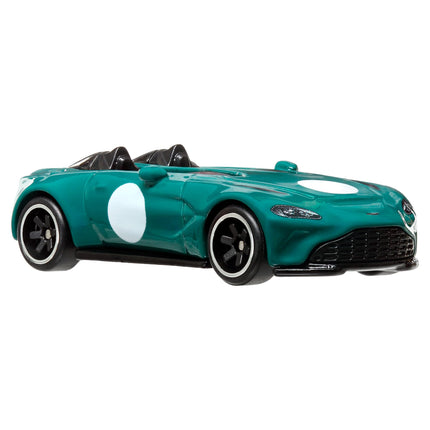 Hot Wheels Premium Car Culture Collectible Toy Car, 1:64 Scale Die-Cast Aston Martin V12 Speedster with Real Riders Tires, HKC78