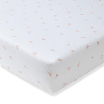 Burts Bees Baby Solid Fitted Crib Sheet Organic Cotton BEESNUG - Fits Unisex Standard Bed and Toddler Mattress, Infant Essentials, 28 x 52 x 5.5 Inch