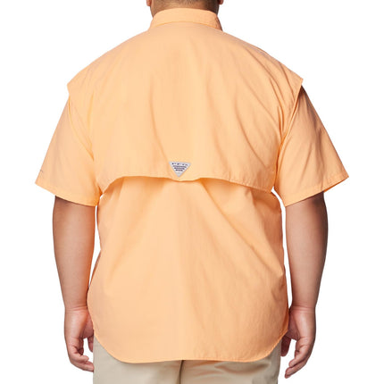 Columbia Men's PFG Bahama II Short Sleeve Shirt, Bright Nectar, 1X