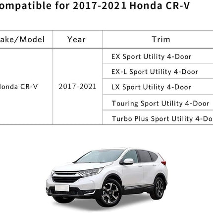 YITAMOTOR Floor Mats Compatible with Honda 2017-2022 CR-V, 1st & 2nd Row All Weather Protection, Black