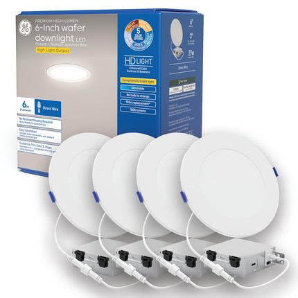 GE Color Select LED Wafer Downlight, Premium High-