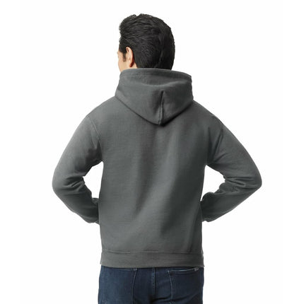 Gildan Men's Heavy Blend Fleece Hooded Sweatshirt, Charcoal, XXXL