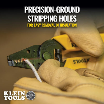 Klein Tools 11045 Wire Stripper 43026 AWG 158mm, 0 V, Yellow/Black