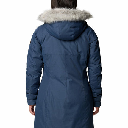 Columbia Women's Suttle Mountain Long Insulated Jacket, Collegiate Navy, Large