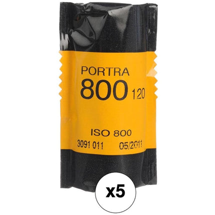 Kodak 812 7946 Professional Portra 800 Color Negative Film 120, ISO 800, 5 Roll Pack