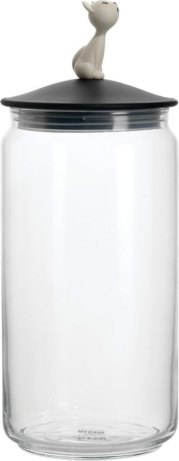 Alessi A Di Miòjar Glass Jar for Cat Food with Lid