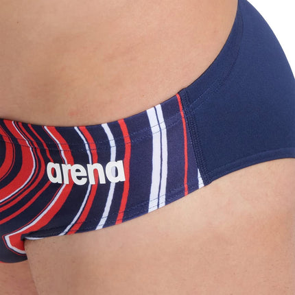 ARENA Marbled Multi 128 Swimming Trunks Navy-Red