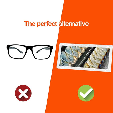 3pcs Welding Cheater Lens, 2.0/2.5/3.0 Diopter Welding Magnifying Lens, 2" x 4.25" Durable Lightweight Welding Magnifier Lens Fit with Most Welding Helmet