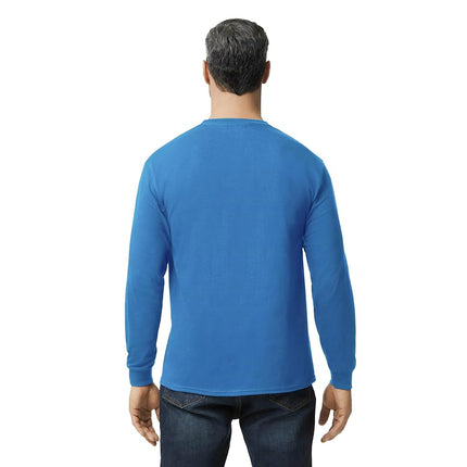 Gildan Adult Heavy Cotton Long Sleeve T-Shirt, Style G5400, 2-Pack, Royal, 3XL