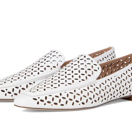 Cole Haan women's Chantal Loafers Flat, White Perforated Leather, 5.5 UK