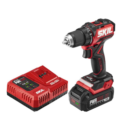 Brushless 20V 1/2" Compact Drill Drive w/Batt & Au