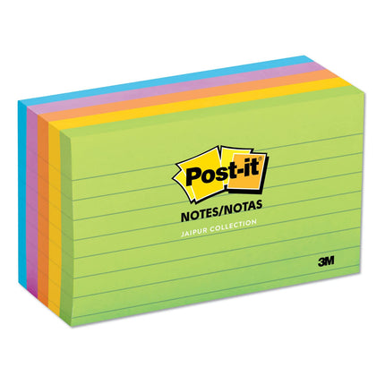 Post-it, 76x127 mm, 5 Blocs, Les Notes Adhésives Préférées des Américains, Collection Fantaisie Florale, Couleurs Vives, Se Décollent Proprement, Recyclables (635-5AU)
