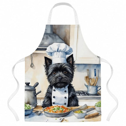 Caroline's Treasures Tablier de cuisine Cairn Terrier The Chef pour femme, homme, unisexe, grande taille, multicolore