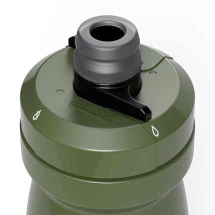 CamelBak Podium Botella de Agua para Bicicleta de 21oz - Botella Fácil de Apretar - Se Adapta a la Mayoría de Portabotellas de Bicicleta, Deep Fern