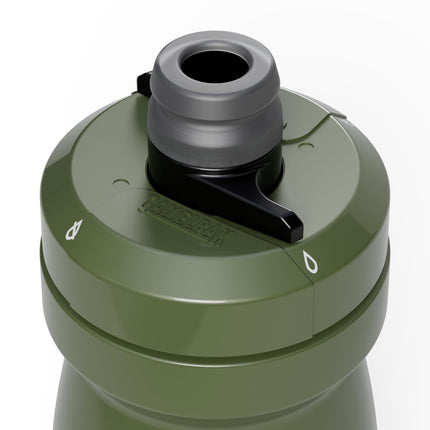 CamelBak Podium 21oz Bike Water Bottle - Easy Squeeze Bottle - Fits Most Bike Cages, Deep Fern