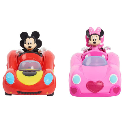 Disney Junior Mickey Mouse Funhouse Vehículo Transformable, Mickey Mouse, Coche de Juguete Rojo, Preescolar, Juguetes para Niños de 3 Años en Adelante de Just Play