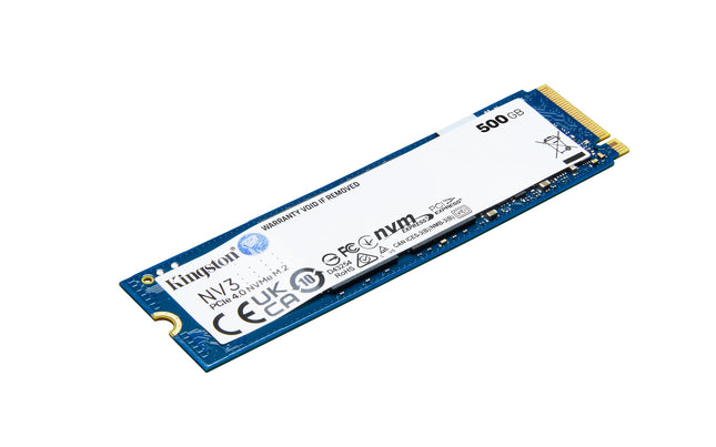 Kingston NV3 NVMe PCIe 4.0 Internal SSD 500GB M.2 2280-SNV3S/500G