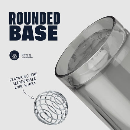 Blender Bottle Pro32 Tritan | Shaker à protéines | Shaker de régime | Bouteille d'eau | avec Blender Ball | 940ml - galet