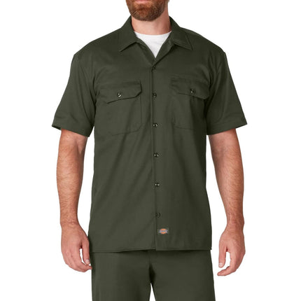 Dickies Twill SS Work Shirt Original, Green, XX-La