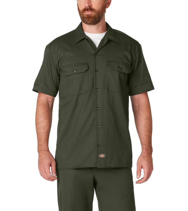 Dickies Twill SS Work Shirt Original, Green, XX-La