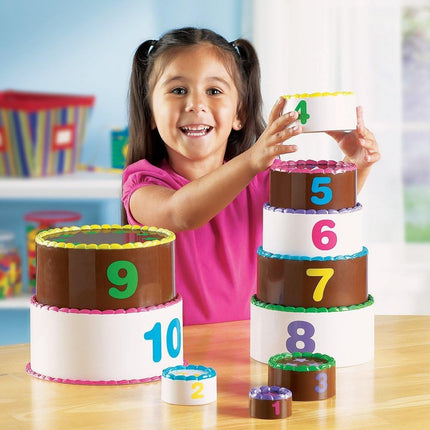 Learning Resources Smart Snacks Stack & Count Layer Cake- Numbers & Counting