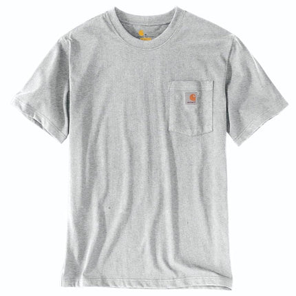 Carhartt Men's Relaxed Fit Heavyweight T-Shirt (Big & Tall), Heather Gray, XXXL