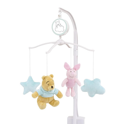 Disney Dumbo - Shine Bright Little Star Aqua, Grey & Yellow Musical Mobile, Aqua, Grey, Yellow