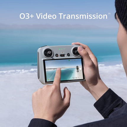 DJI RC - Remote Controller, Lightweight Body, FHD Screen, 4hr Battery, Precision Control Sticks, O3+ Transmission
