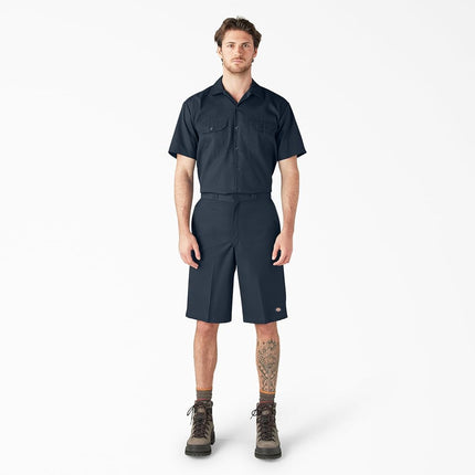 Dickies Men's 13 Inch Loose Fit Multi-Pocket Work Short, Dark Navy, 36