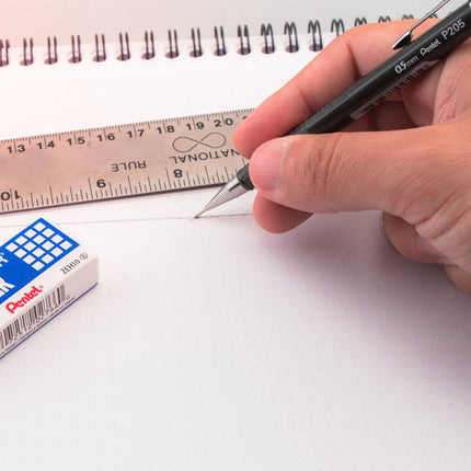 Lápiz Portaminas Pentel Sharp - Pack de 5 Lápices Portaminas Negros de 0.5 mm