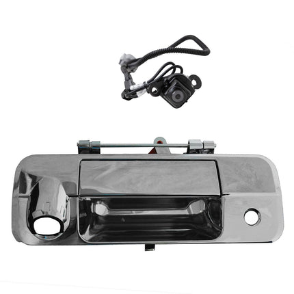 TRQ Chrome Tailgate Handle Reverse Backup Camera K