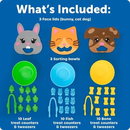Learning Resources Fine Motor Feeding Friends, Toys for 3 Year Old Boys and Girls, Montessori, Fine Motor Skills