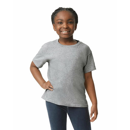 Gildan Youth Ultra Cotton T-Shirt, Style G2000B, Multipack, Sport Grey (2-Pack), XS