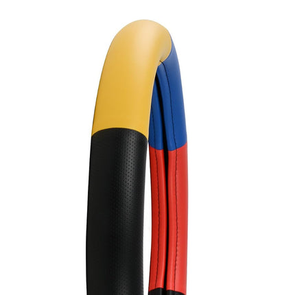 GG Grand General 54029 Half black w/yellow, blue and red Steerling Wheel Cover
