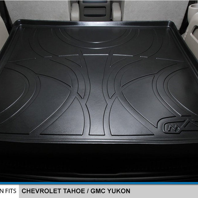 MAXLINER All Weather Cargo Liner Floor Mat Behind 2nd Row Black for 2015-2018 Tahoe/Yukon / Escalade