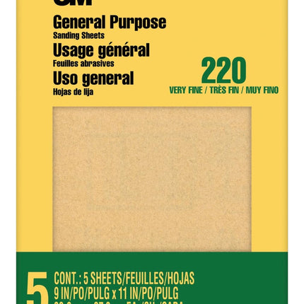 3M 9000NA-20-CC Sandpaper Aluminum Obyide, 9-Inch 