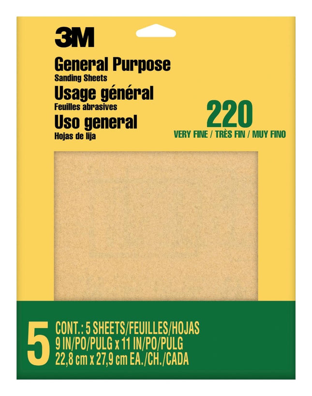 3M 9000NA-20-CC Sandpaper Aluminum Obyide, 9-Inch 