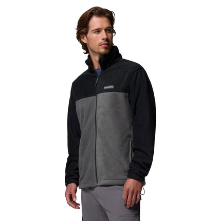 Columbia Men's Steens Mountain Full Zip 2.0 Full Zip Fleece Jacket, Black x Grill, Size S