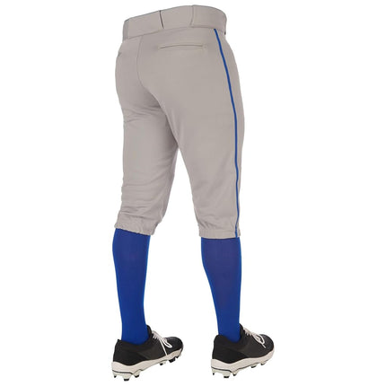 Champro Boys' Standard Triple Crown 2.0 Baseball Knickers with Braid, Grey, Royal