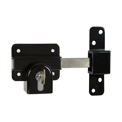 GateMate Keyed Alike Euro Long Throw Lock - Double Locking - 2 3/4" Stainless Steel Gate Lock