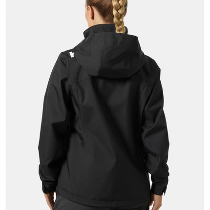 Helly Hansen Women's Crew Hooded Jacket, Black, M