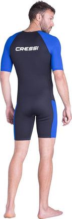 Cressi Tiburon Man Shorty Wetsuit 2 mm - Men's Shorty Wetsuit for Snorkelling, Swimming and Water Sports, Neoprene Ultra Stretch