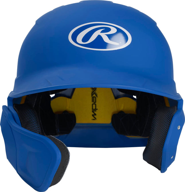 Rawlings | MACH ADJUST Batting Helmet with Extension Flap | Left Hand Batter | Senior (6 7/8" - 7 5/8") | Matte Royal